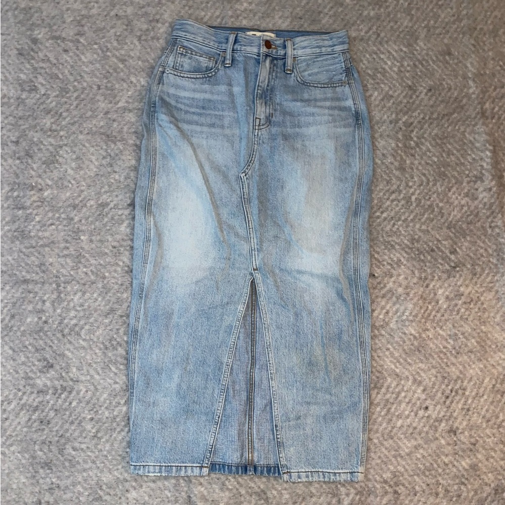 Madewell | Denim Cutout Maxi Skirt | Lightwash
